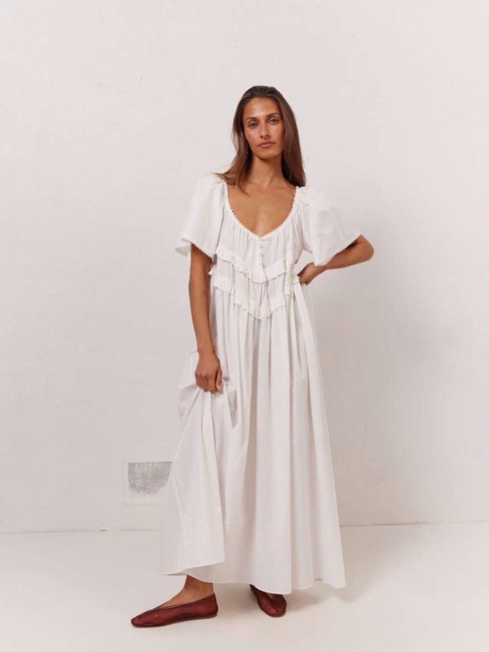 VRG GRL La Praire Smock Maxi Dress